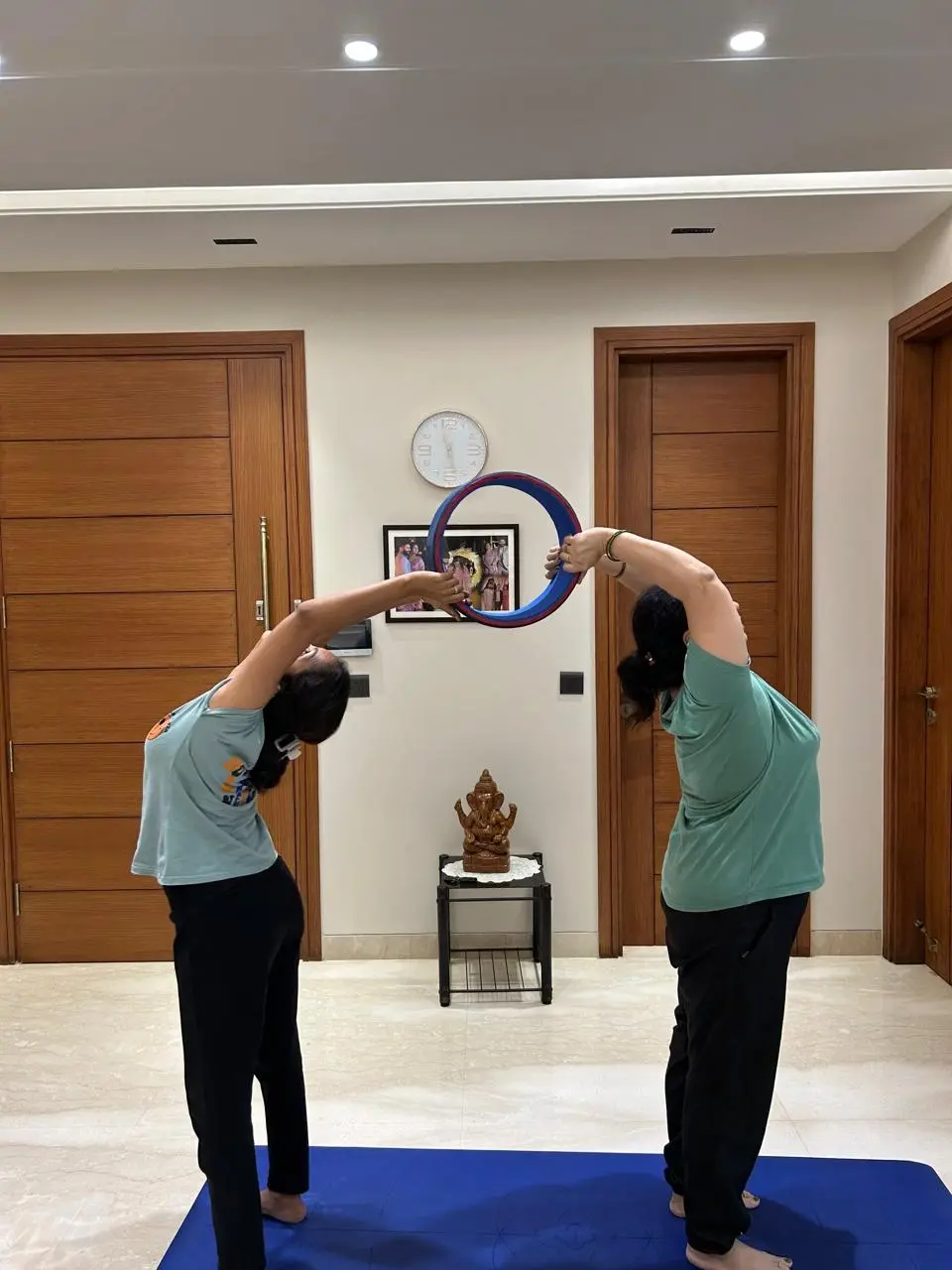 Female Yoga Trainer at Home