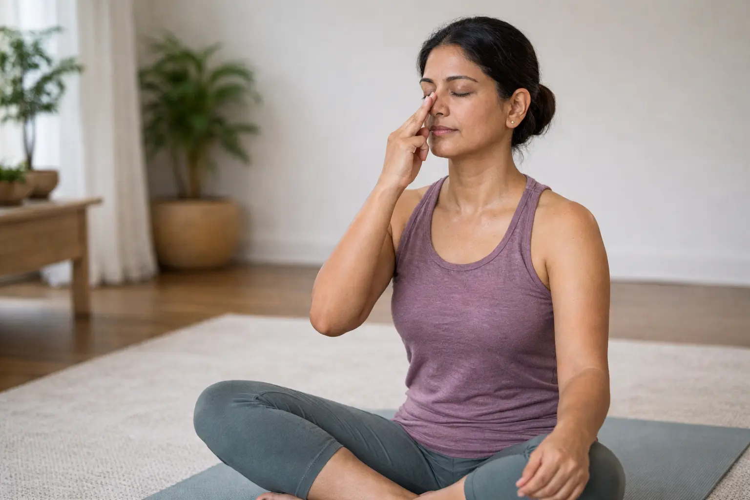Yoga for stress relief and better sleep at home